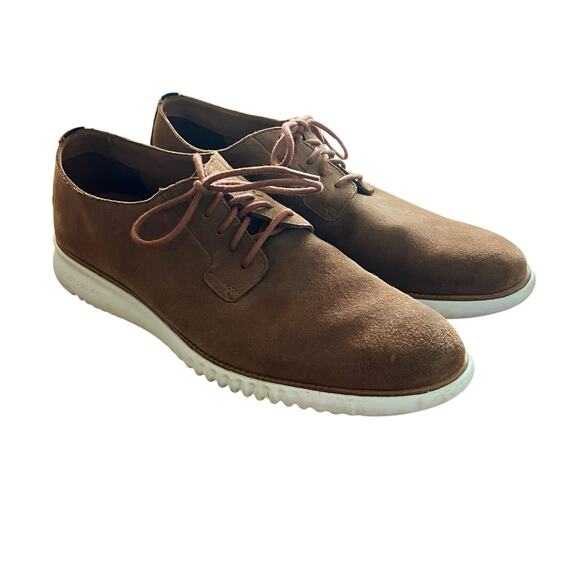 Cole Haan Other - Cole Haan 2.ZERØGRAND Oxford Men’s Size 13M Brown Suede Leather Dress Shoes